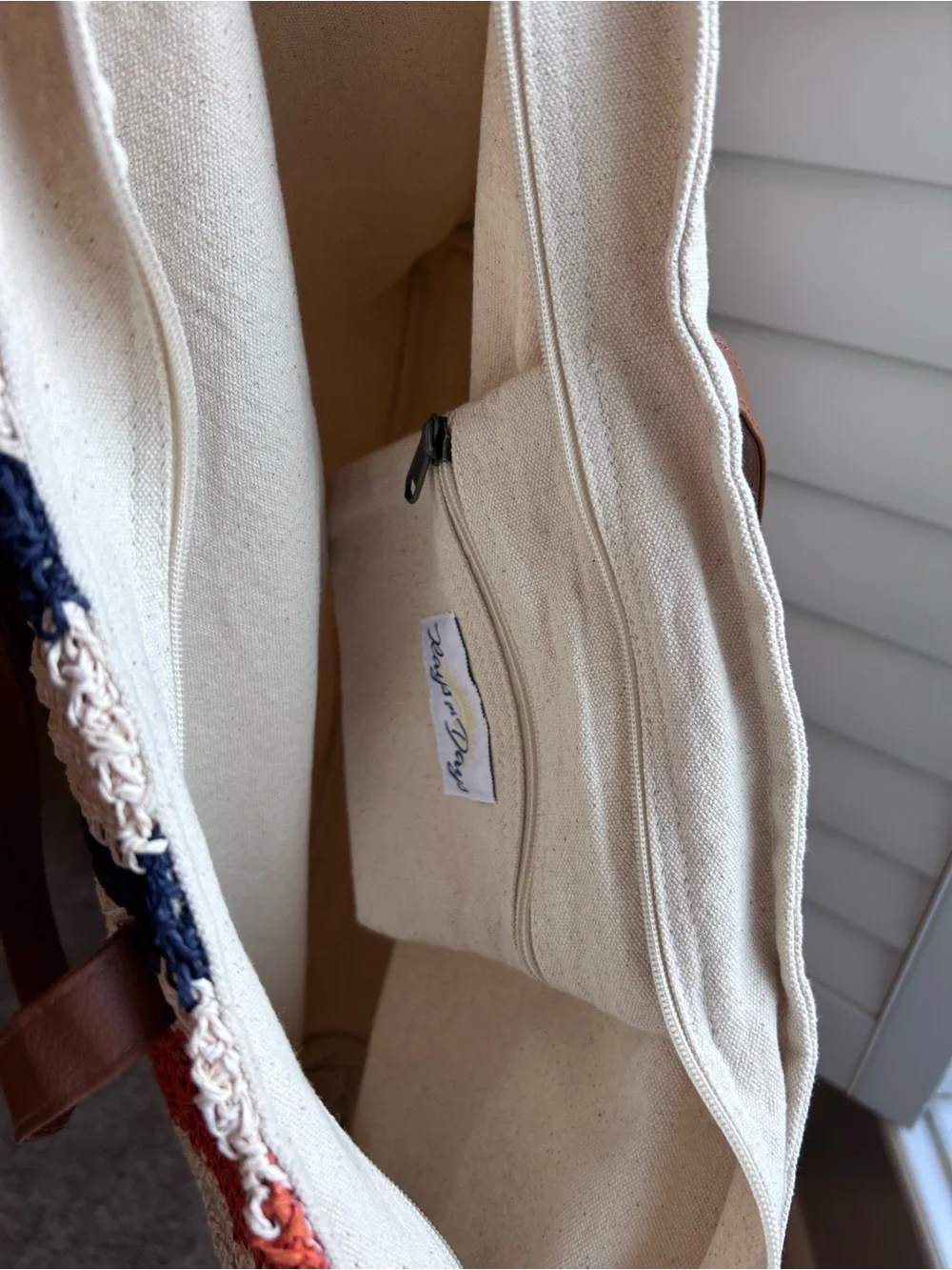 Rays for Days Shorebreak Weekender Woven Stripe Beach Tote Bag